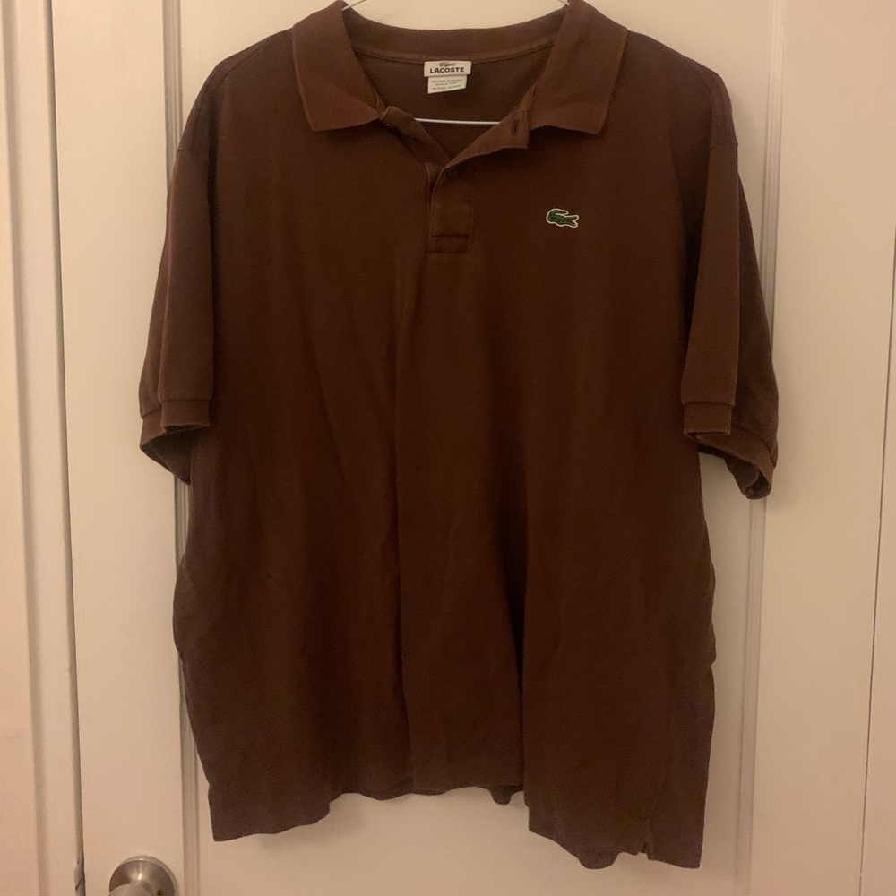 Brown Lacoste Polo Size 9